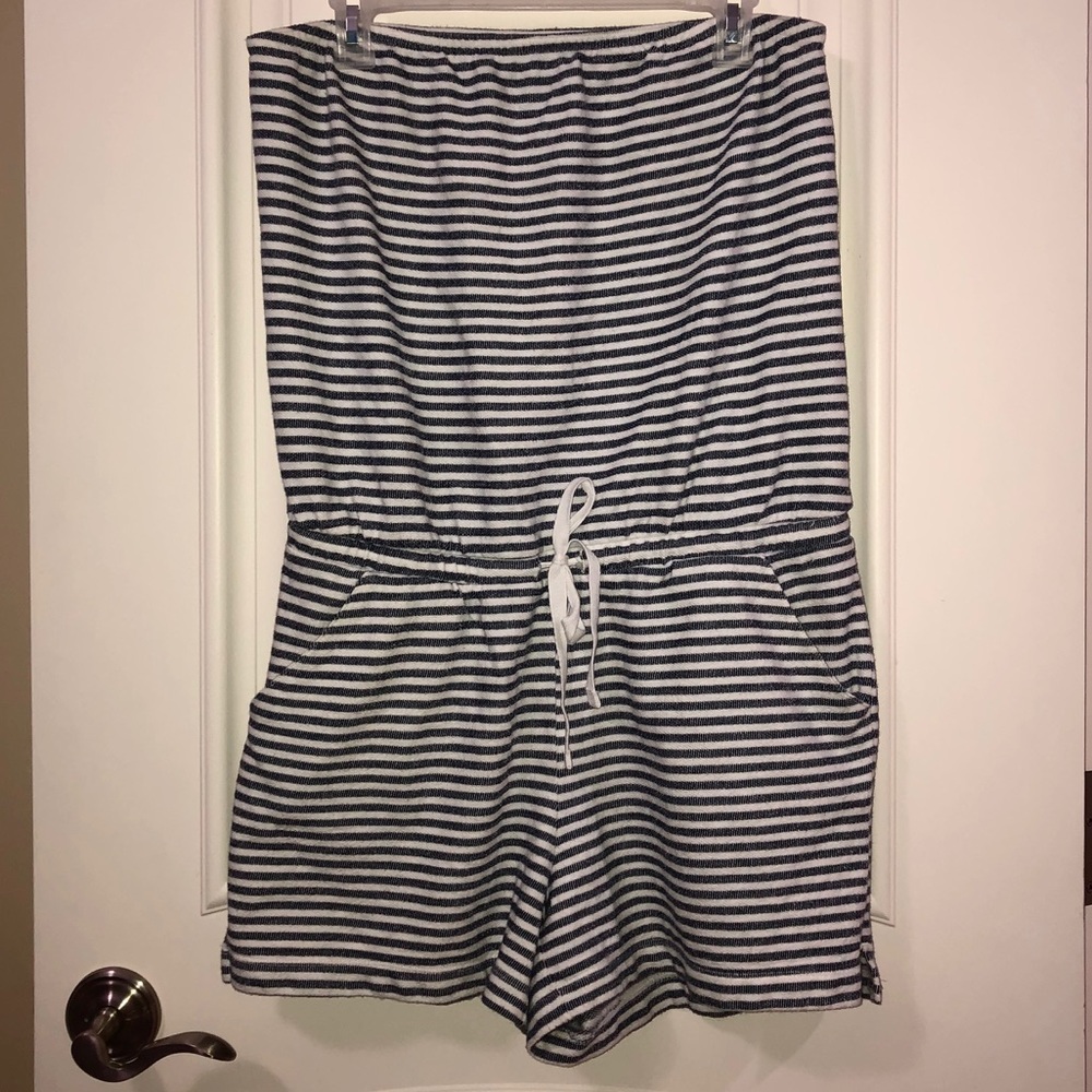 Gap Striped Strapless Romper
